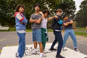 Caleb Nazzer and Villa Junior Lemanu in Duckrockers: The Pigeon Has Landed (2022)