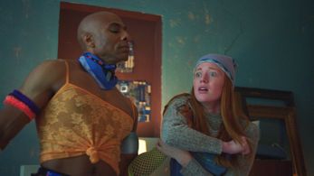 Reginald James and Chloe Ray Warmoth in Greatland (2020)