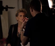 Sharon Stone and Nigel Levy