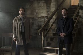 Misha Collins and Adam Fergus in Supernatural (2005)