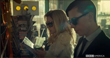 Tatiana Maslany and Jordan Gavaris in Orphan Black (2013)