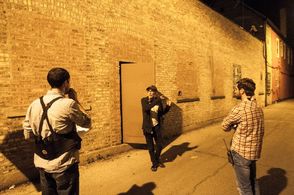 On the set of Single Long (2013)