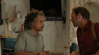 Luis Del Valle and Josh Lucas, behind the scenes from The Black Demon