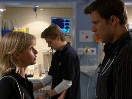 Tammy Macintosh, Mark Priestley, and Wil Traval in All Saints (1998)