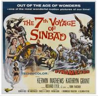 Richard Eyer, Dal McKennon, Kathryn Grant, and Kerwin Mathews in The 7th Voyage of Sinbad (1958)