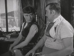 Harriet Andersson and Åke Grönberg in Sawdust and Tinsel (1953)