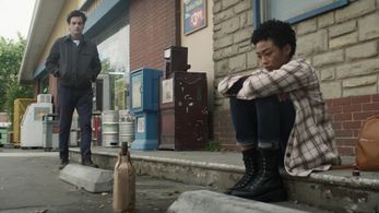 Penn Badgley and Tati Gabrielle in You: Red Flag (2021)