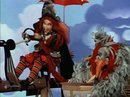 Joy Campbell, Walker Edmiston, and Billie Hayes in H.R. Pufnstuf (1969)