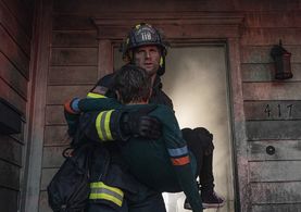 Still of Nico David and Ryan Guzman on 9-1-1