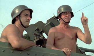 Jean Lefebvre and Aldo Maccione in Now Where Did the Seventh Company Get to? (1973)