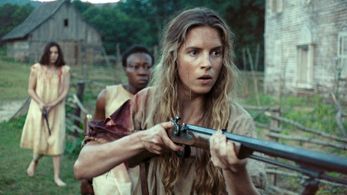 Brit Marling, Muna Otaru, and Hailee Steinfeld in The Keeping Room (2014)