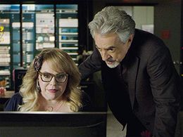 Joe Mantegna and Kirsten Vangsness in Criminal Minds (2005)