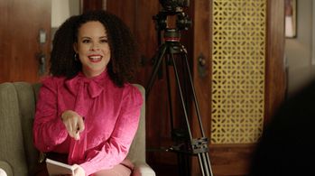 Roxy Rivera as 'Clara Lucia' in Dynasty - A Writer of Dubious Talent, Season 5, Episode 18