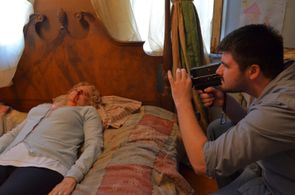 Directing on the set of Hide and Go Seek