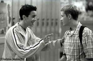 Corbin Allred and Mike Damus in Teen Angel (1997)