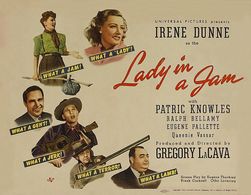Ralph Bellamy, Irene Dunne, Patric Knowles, Eugene Pallette, and Queenie Vassar in Lady in a Jam (1942)