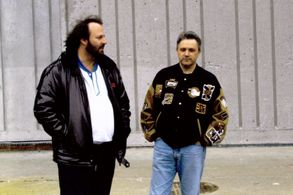 Kevin Tenney, Claudio Castravelli on set of Second Arrival