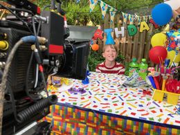 On set of Sheetz Shweeps commercial - April 2018