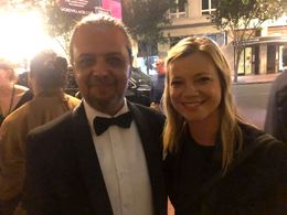 Mario Zermeno and Amy Smart