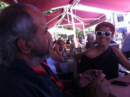 Ossama Mohammed and Mania Akbari at Doku Fest - Prizren.