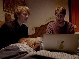 Josh Thomas, Thomas Ward, and John in Please Like Me (2013)