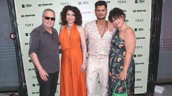 Shlomo Bar-Aba, Ofer Hayoun, Roni Dalumi, and Shani Klein at an event for Six zeros (2023)