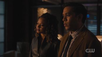 Jessica Hayles and Nitin Prasad in Charmed (2018)
