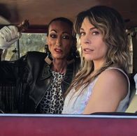 Austin as Chrystal with Miss Sadistic as Elenor in Cannibal Comedian