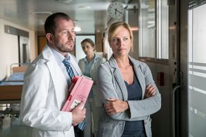 Cristin König, Martin Lindow, and Melanie Marschke in Leipzig Homicide (2001)