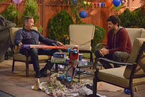 Tim Allen and Jordan Masterson in Last Man Standing (2011)