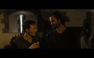 James G. Nunn as SIR TRISTRAM on set of ARTHUR & MERLIN: KNIGHTS OF CAMELOT