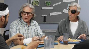 Eddie Huchro with Jeffrey Grover and Juan Francisco Villa in Eyes Upon Waking