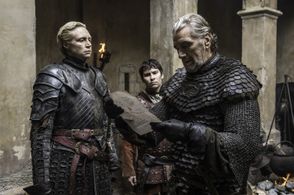 Clive Russell, Gwendoline Christie, and Daniel Portman in Game of Thrones (2011)