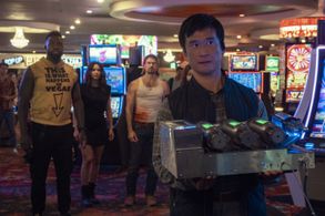 Chad McKnight, Nick Zano, Trunk, Eugene Kim, Ursula Coyote, Shelley Hennig, Terrence Terrell, and Paul Yung in Obliterat