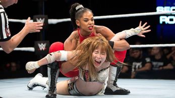 Kairi Hôjô and Bianca Blair in WWE: Mae Young Classic Women Tournament (2017)