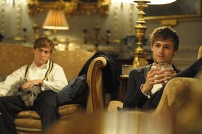 Douglas Booth and Jack Farthing in The Riot Club (2014)