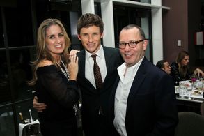 Colin Callender and Eddie Redmayne at an event for The Danish Girl (2015)