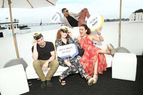 Wilson Cruz, Anson Mount, Mary Chieffo, and Mary Wiseman at an event for IMDb at San Diego Comic-Con: IMDb at San Diego 