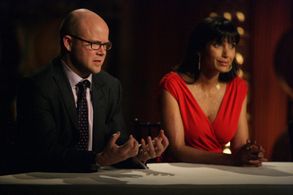 Padma Lakshmi and Toby Young in Top Chef (2006)