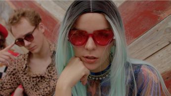 Meredith Johnston in the Warm Human music video 'I Wanna B Domesticated'