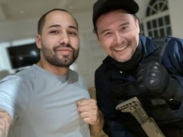 Working with Johnny Yong Bosch on set of “Get The Girl”