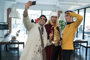 Dustin Ingram, Dhruv Uday Singh, and Max Cutler in Good Trouble (2019)