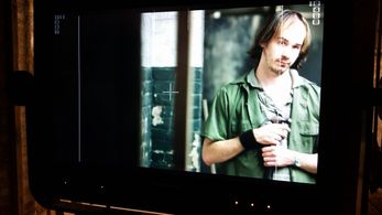 Sean Leser on set of 