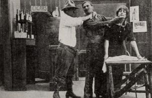 Gilbert M. 'Broncho Billy' Anderson, Gladys Field, and Brinsley Shaw in A Thwarted Vengeance (1911)