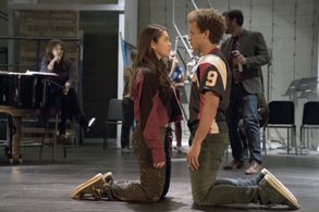 Rosie Perez, Josh Radnor, Damon J. Gillespie, and Auli'i Cravalho in Rise (2018)