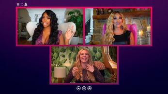 Leah McSweeney, Porsha Williams, and Gizelle Bryant in Bravo's Chat Room (2020)