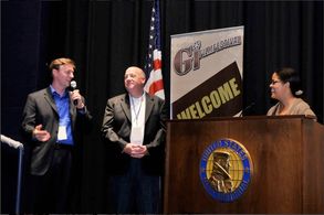 Robert Child and Joseph Small at the GI Film Festival, 2011