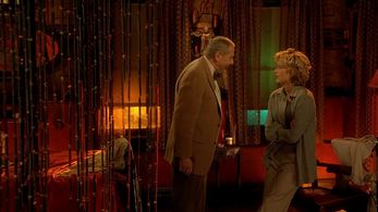 Téa Leoni and Mark Rydell in Hollywood Ending (2002)