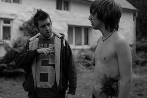 Director James Plumb with Aaron Bell 