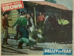 Johnny Mack Brown, Chick Hannan, Raymond Hatton, and Eddie Parker in Valley of Fear (1947)